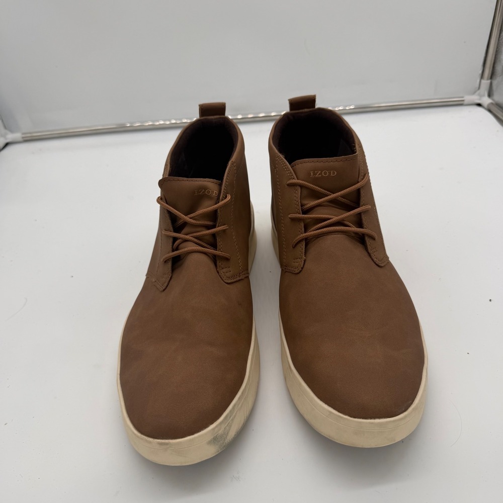IZOD Palmer Mens Tan Brown Chukka Boot Sneaker Memory Foam 13M 1815298